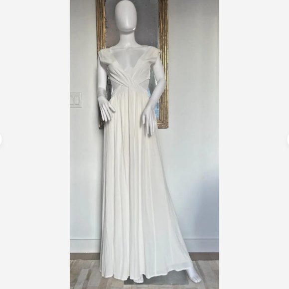 NWOT Proenza Schouler Ivory Gown Small Romantic Flowing Wedding Dress - Picture 7 of 13